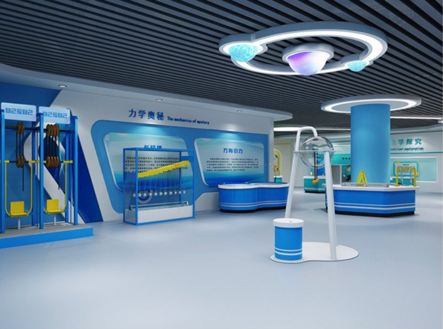 科技馆展厅整馆布局效果图 · 校园科普馆与社区科普馆方案参考