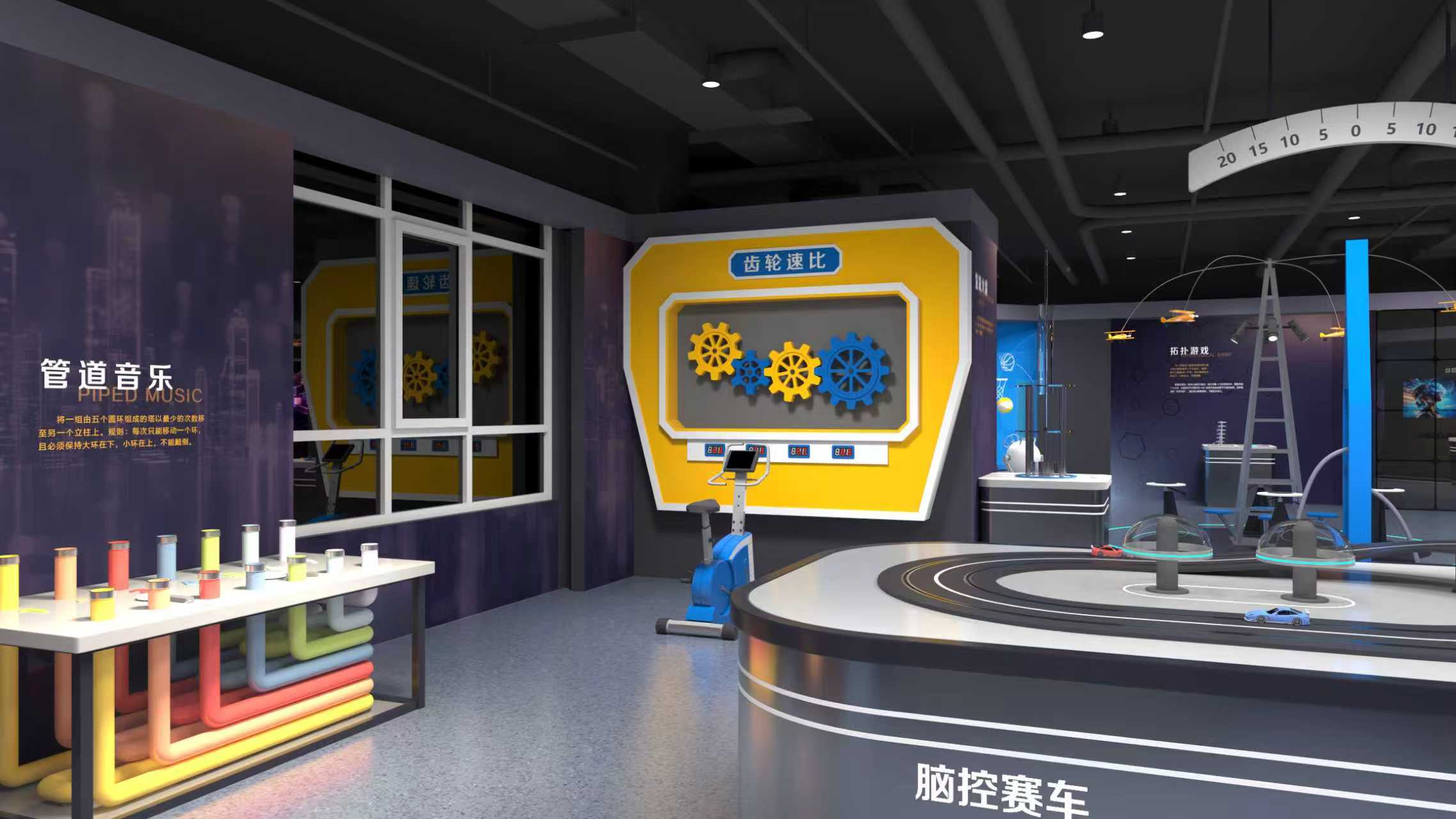 科技馆展厅整馆布局效果图 · 校园科普馆与社区科普馆方案参考